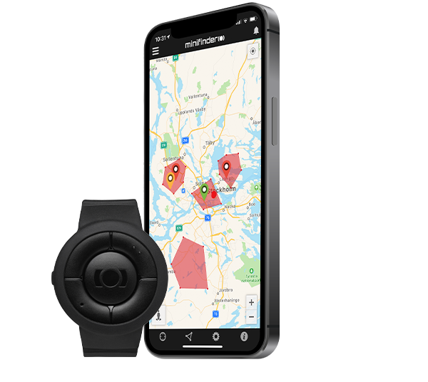 GPS-alarm på armbånd
